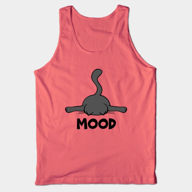 Exhausted Cat Mood Tank Top by KayBee Gift Shop